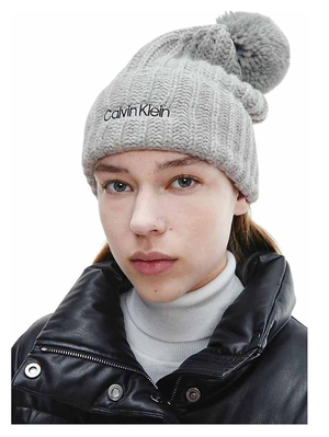 Calvin Klein dámska šedá čiapka - OS (0IN)