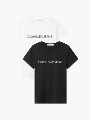 Calvin Klein dámske trička 2 pack - L (YAF)