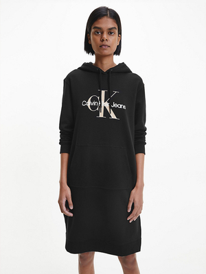 Calvin Klein dámske čierne mikinošaty - XS (BEH)