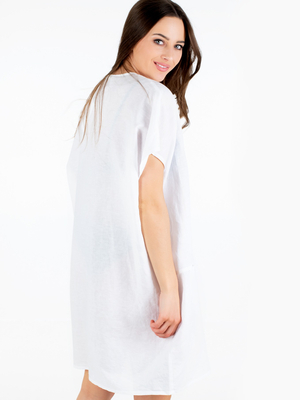 Calvin Klein dámske biele plážové šaty - S (YCD)