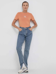 Calvin Klein dámske oranžové tričko - XS (SG8)