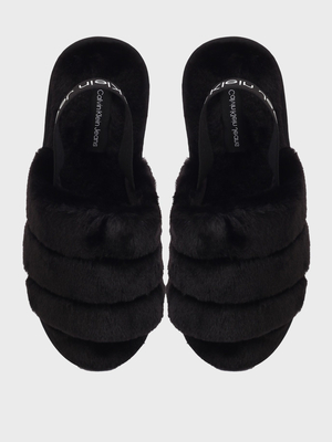 Calvin Klein dámske čierne papuče - 36 (BDS)