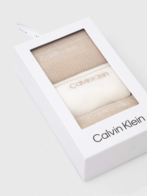 Calvin Klein dámske ponožky 3pack - ONE (002)