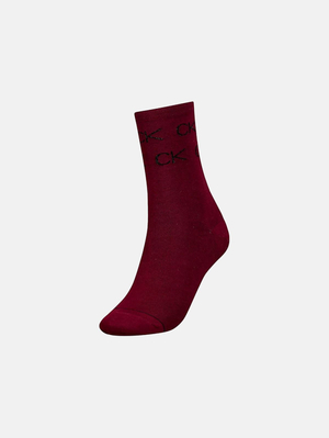 Calvin Klein dámske vínové ponožky - ONE (003)