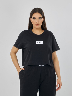 Calvin Klein dámske čierne tričko - 3XL (UB1)