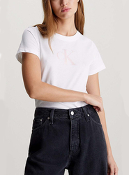 Calvin Klein dámske biele tričko - XS (0K4)