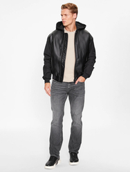 Calvin Klein pánska čierna bunda bomber - L (BEH)