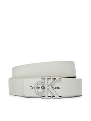 Calvin Klein dámsky biely kožený opasok - 85 (CGA)