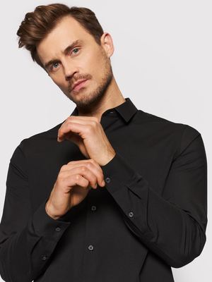 Calvin Klein pánska čierna košeľa - L (BEH)