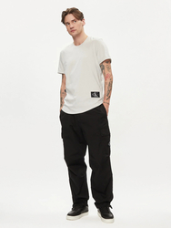 Calvin Klein pánske šedé tričko - S (PC8)