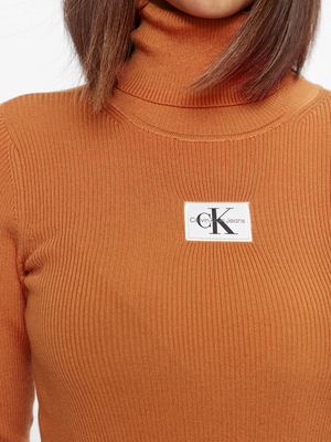 Calvin Klein dámsky oranžový rolák - XS (SEC)