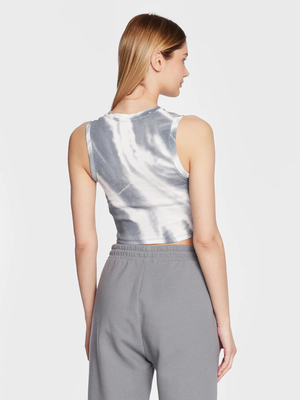 Calvin Klein dámsky šedý vzorovaný top - XS (0IM)