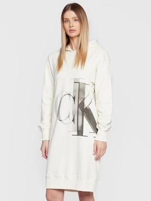 Calvin Klein dámske béžové šaty - XS (YBI)