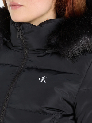 Calvin Klein dámsky čierny kabát - S (BEH)