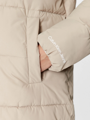 Calvin Klein dámsky béžový kabát - XS (PED)