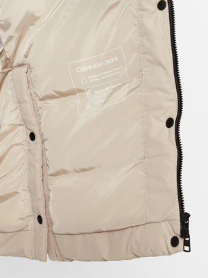 Calvin Klein dámsky béžový kabát - XL (PED)