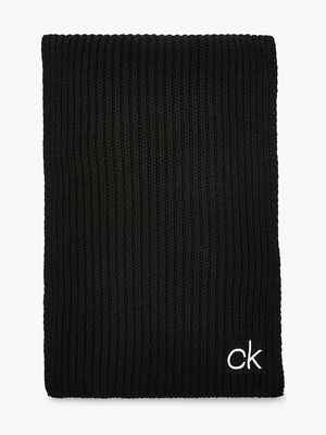 Calvin Klein pánska čierna šála - OS (BAX)