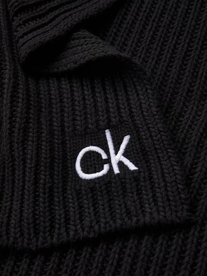 Calvin Klein pánska čierna šála - OS (BAX)