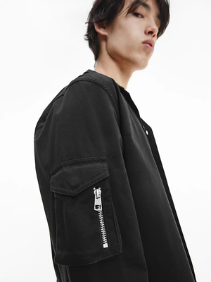 Calvin Klein pánska čierna košeľa - XS (BEH)