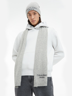 Calvin Klein pánsky šedý šál - OS (PQY)