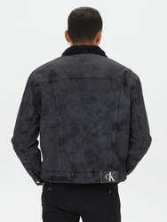 Calvin Klein pánska čierna džínsová bunda - L (1BZ)