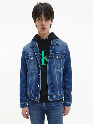 Calvin Klein pánska modrá džínsová bunda - M (1BJ)