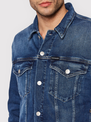 Calvin Klein pánska modrá džínsová bunda - L (1A4)
