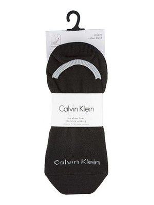 Calvin Klein pánske čierne ponožky 3pack - 40 - 46 (00)
