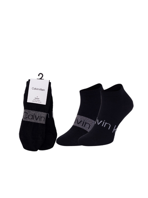 Calvin Klein pánske čierne ponožky 2pack - 39 - 42 (002)