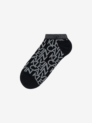Calvin Klein Pánke čierne ponožky 2 pack - M/L (00)