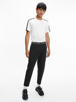 Calvin Klein pánske čierne teplákové nohavice - M (BEH)
