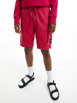 Calvin Klein pánske ružové šortky - S (XAP)