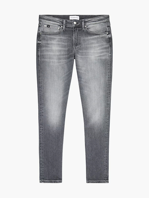 Calvin Klein pánske šedé džínsy - 33/34 (1BZ)