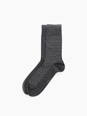Calvin Klein pánske šedé ponožky 2pack - 39/42 (387)
