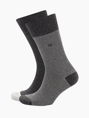 Calvin Klein pánske ponožky 2pack - 39/42 (DARKGRE)