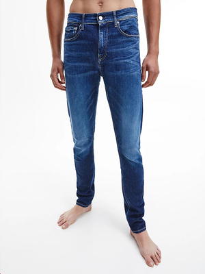 Calvin Klein pánske modré džínsy Taper - 30/32 (1BJ)