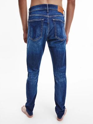 Calvin Klein pánske modré džínsy Taper - 34/32 (1BJ)