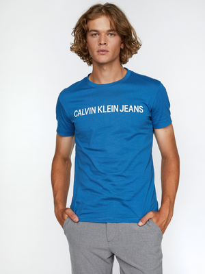 Calvin Klein pánske modré tričko - S (C2Y)
