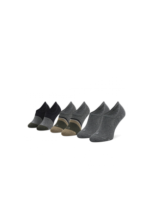 Calvin Klein pánske šedé ponožky 3pack - ONESIZE (002)