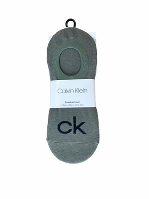 Calvin Klein pánske ponožky 3 pack - ONESIZE (OLIVECO)