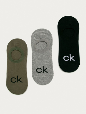 Calvin Klein pánske ponožky 3 pack - ONESIZE (OLIVECO)