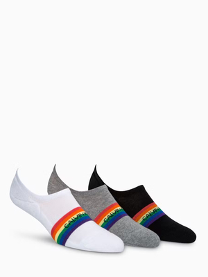 Calvin Klein pánske ponožky 3pack - ONESIZE (WHITECO)