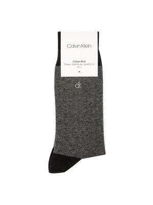 Calvin Klein pánske ponožky 2pack - 43/46 (BLACK)