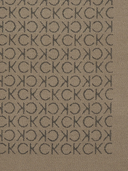 Calvin Klein pánsky hnedý šál Monogram - OS (PAV)