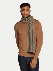 Calvin Klein pánsky hnedý šál Monogram - OS (PAV)