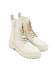 Calvin Klein dámske krémové členkové topánky - 36 (0F7)