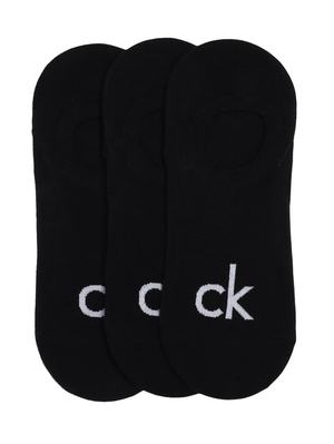 Calvin Klein pánske čierne ponožky 3 pack - ONESIZE (00)