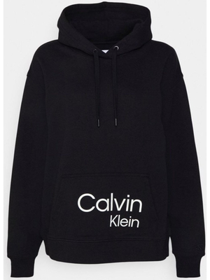 Calvin Klein dámska čierna mikina Oversized - XS (BEH)