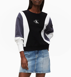 Calvin Klein dámska čiernobiela mikina Color Block