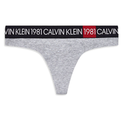 Calvin Klein dámska šedá tangá - L (020)